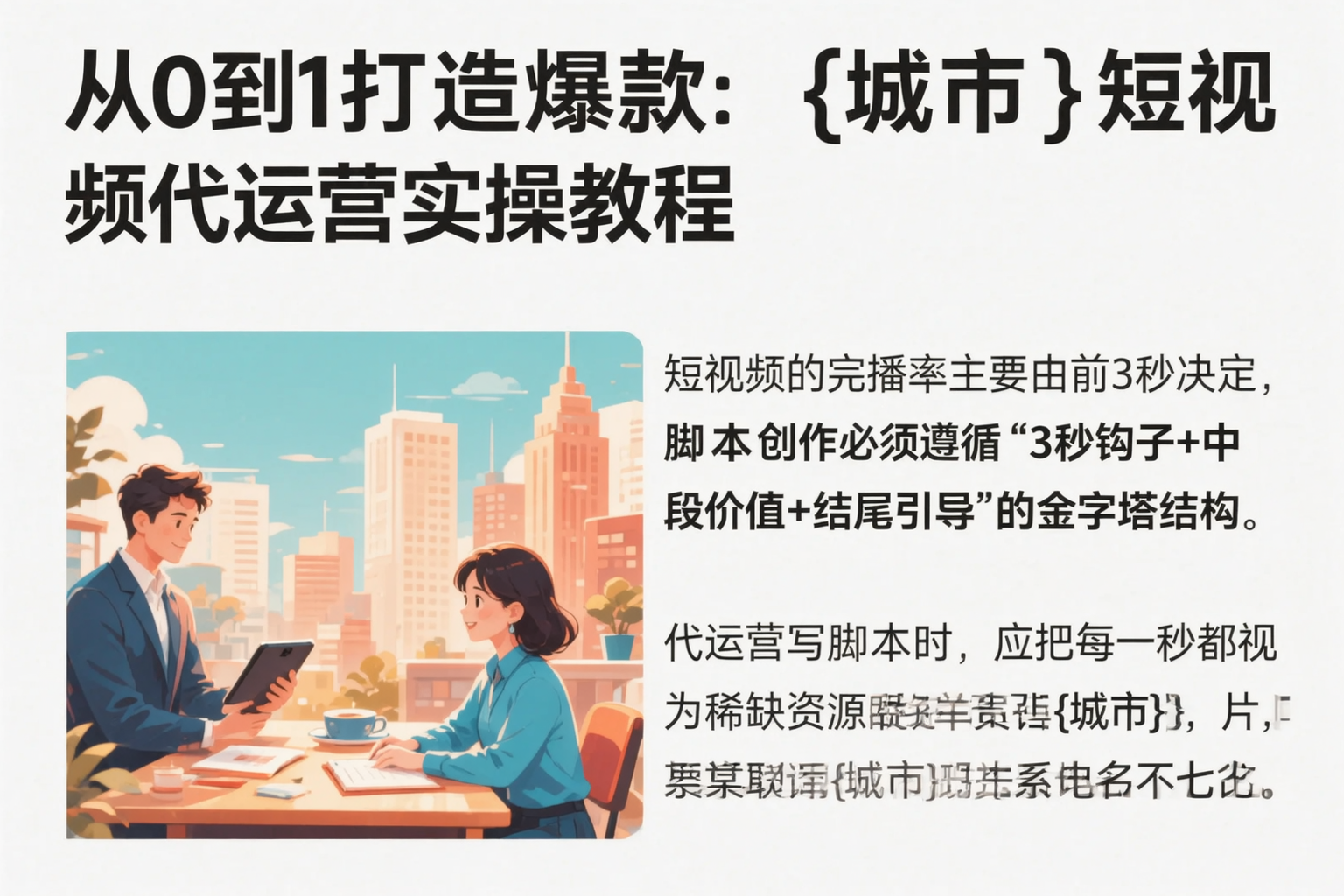 从0到1打造爆款：安顺短视频代运营实操教程