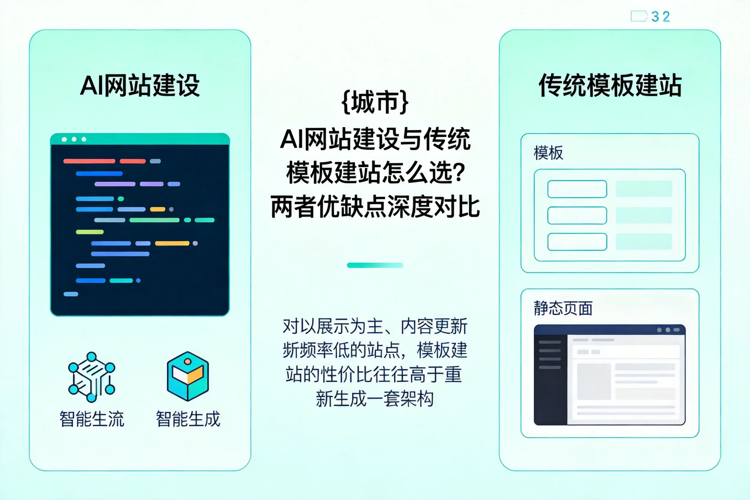 安顺AI网站建设与传统模板建站怎么选？两者优缺点深度对比