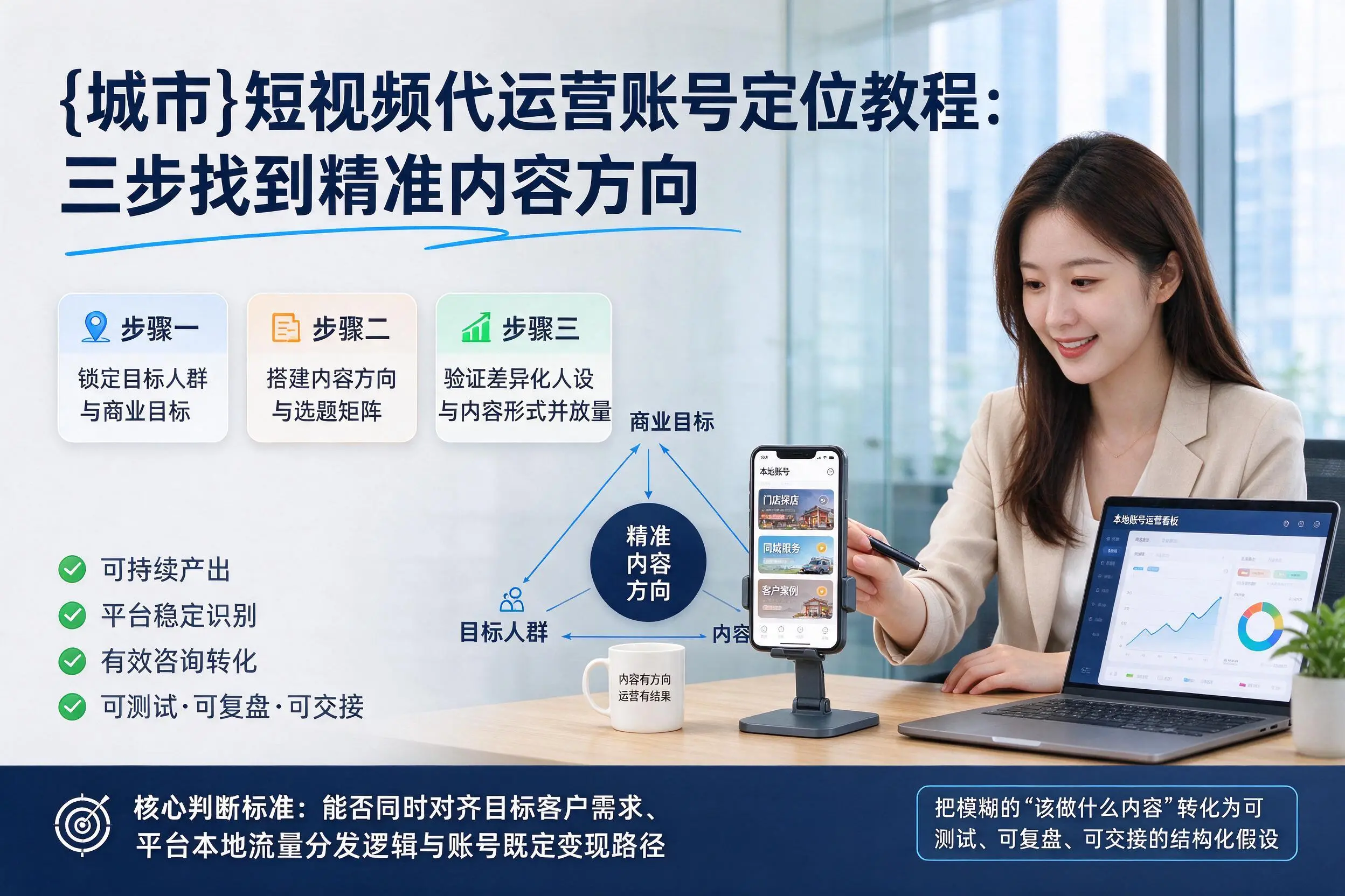 安顺短视频代运营账号定位教程：三步找到精准内容方向