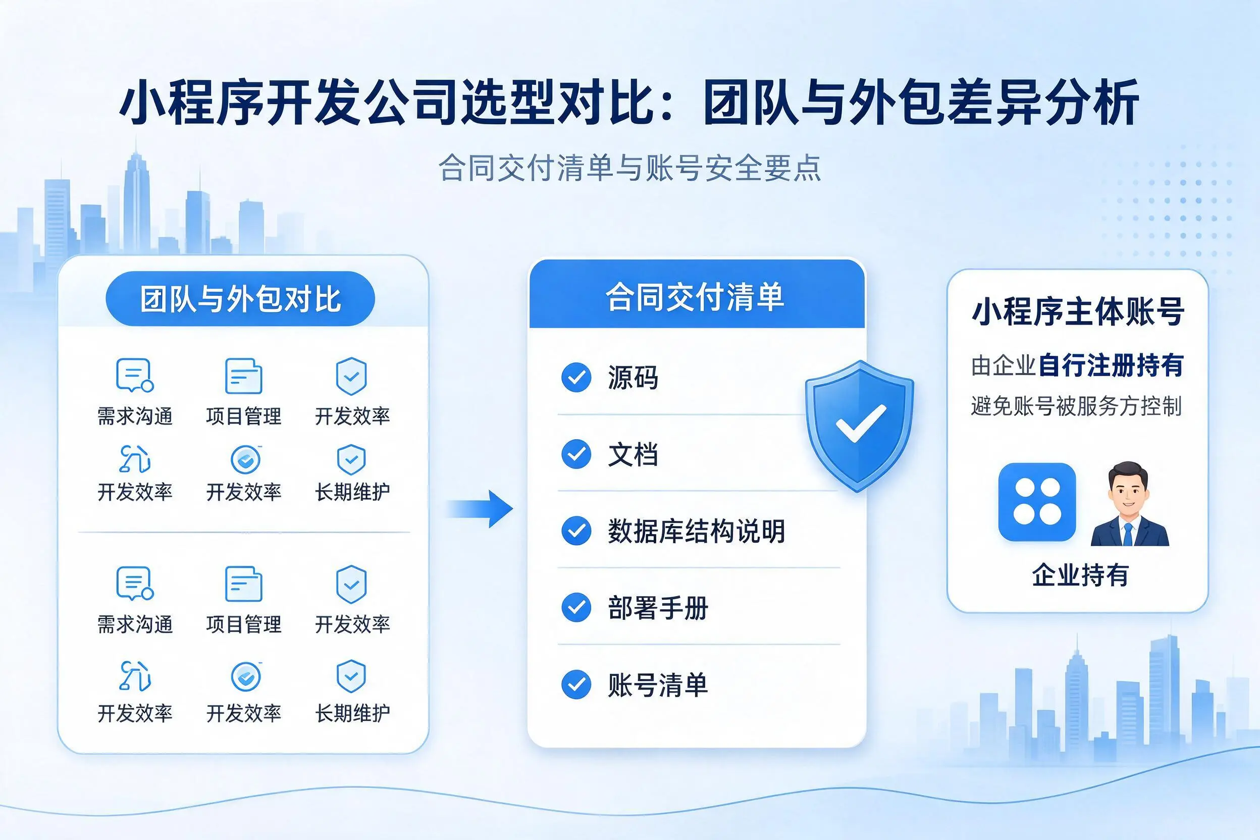 安顺小程序开发公司选型对比：团队与外包差异分析