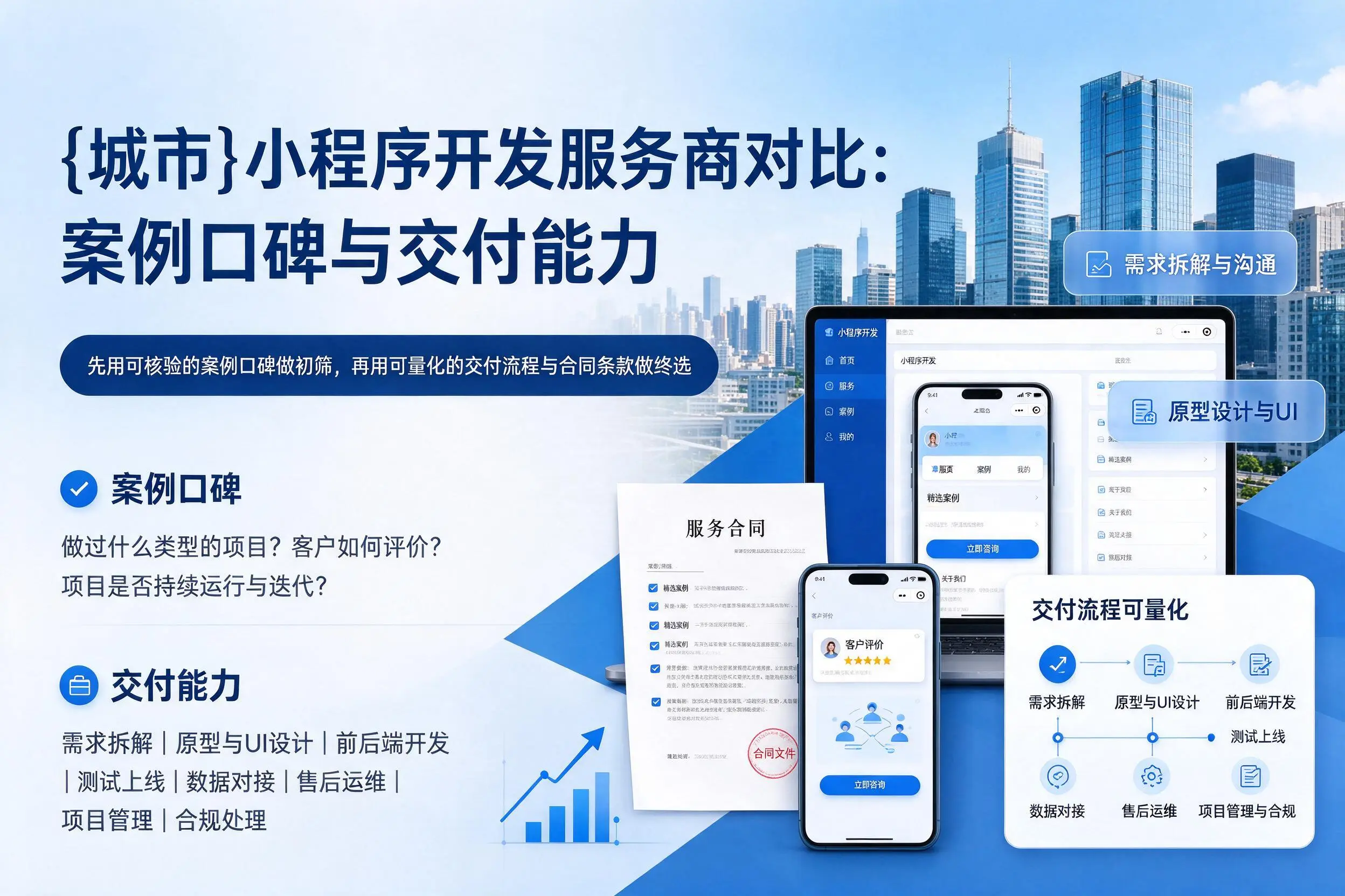 安顺小程序开发服务商对比：案例口碑与交付能力
