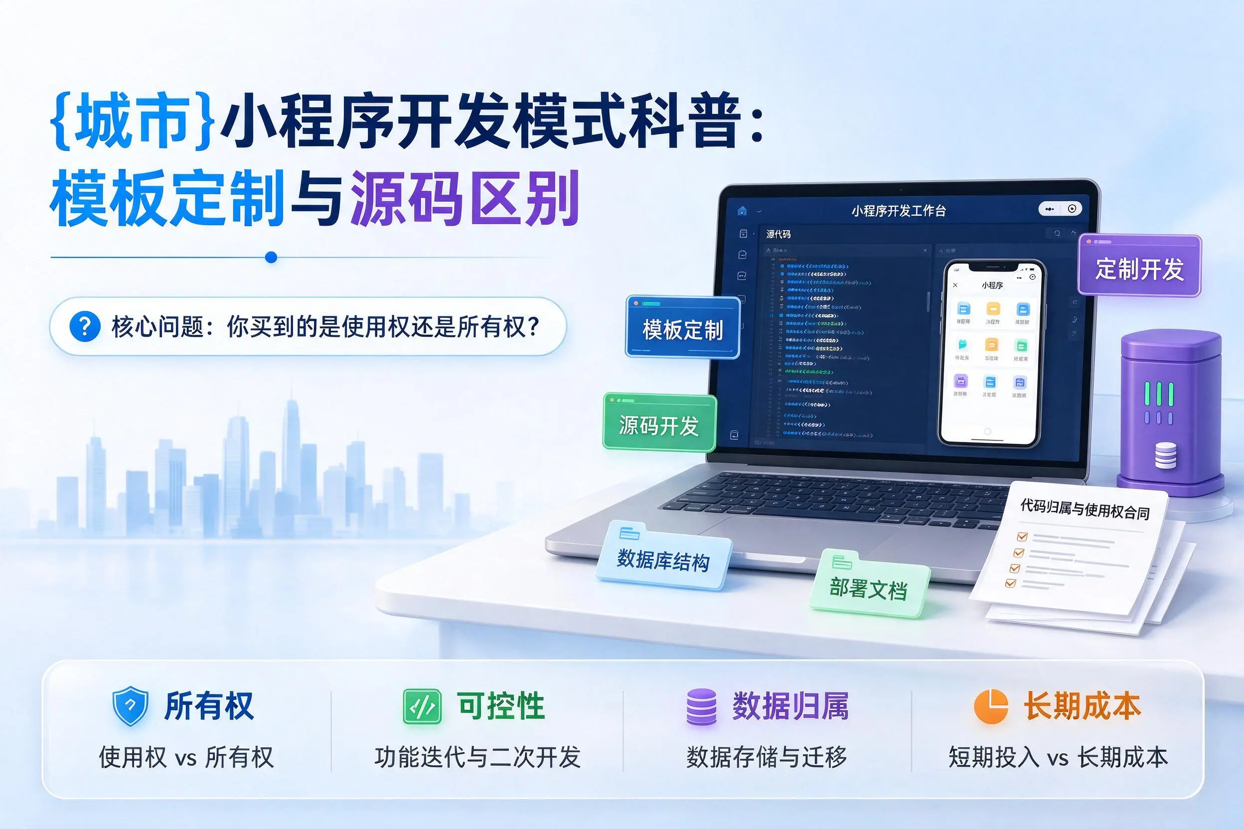 安顺小程序开发模式科普：模板定制与源码区别