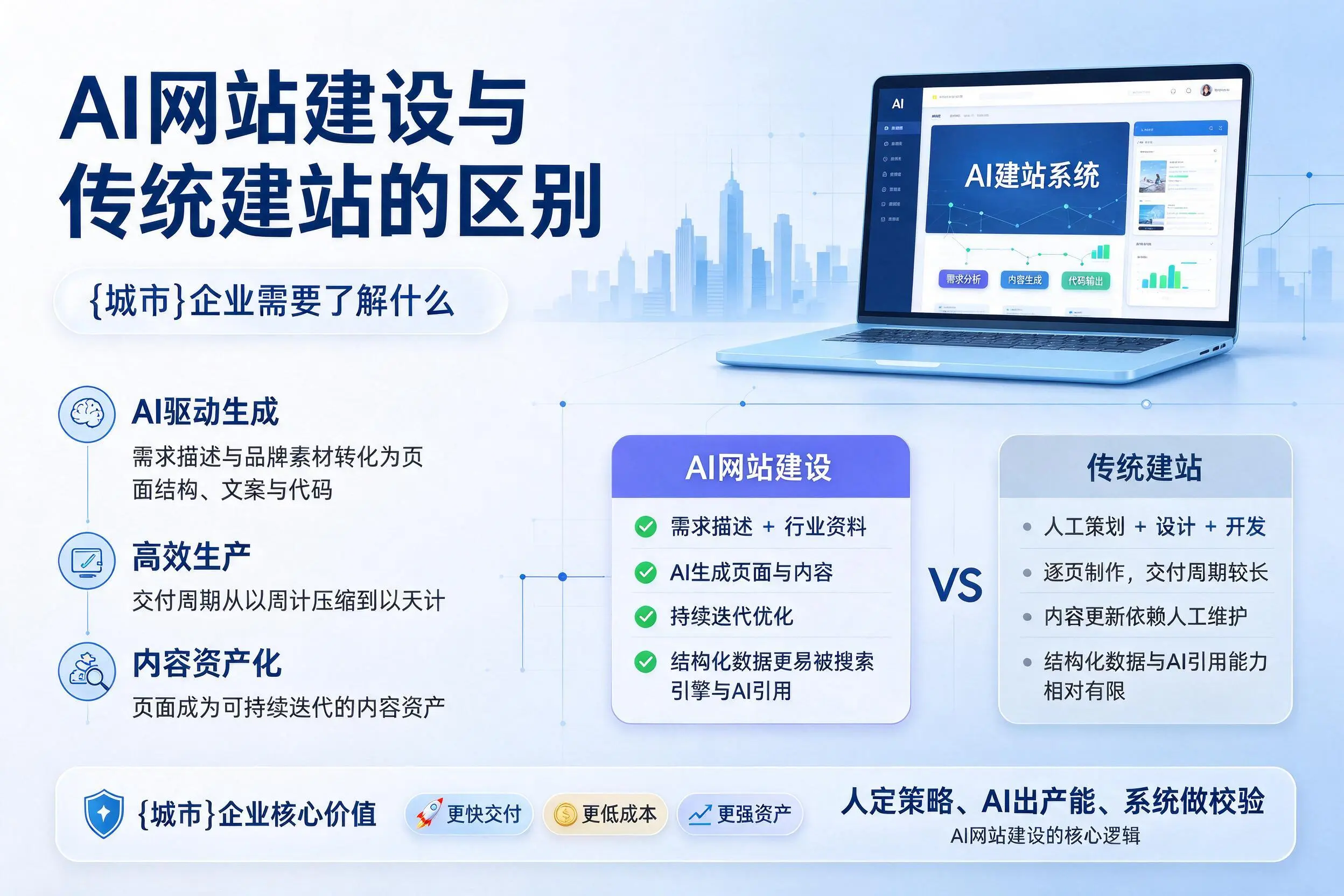 AI网站建设与传统建站的区别，安顺企业需要了解什么