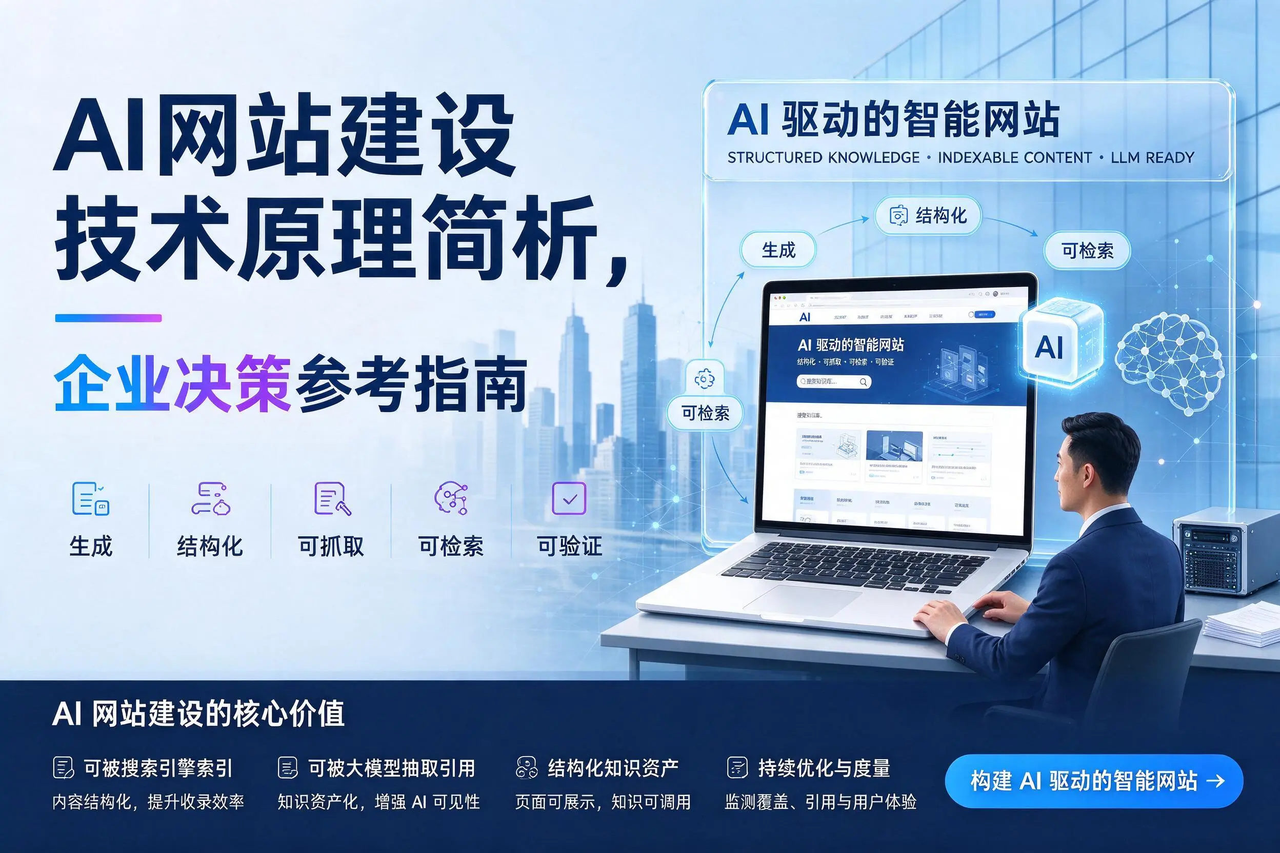 AI网站建设技术原理简析，安顺企业决策参考指南