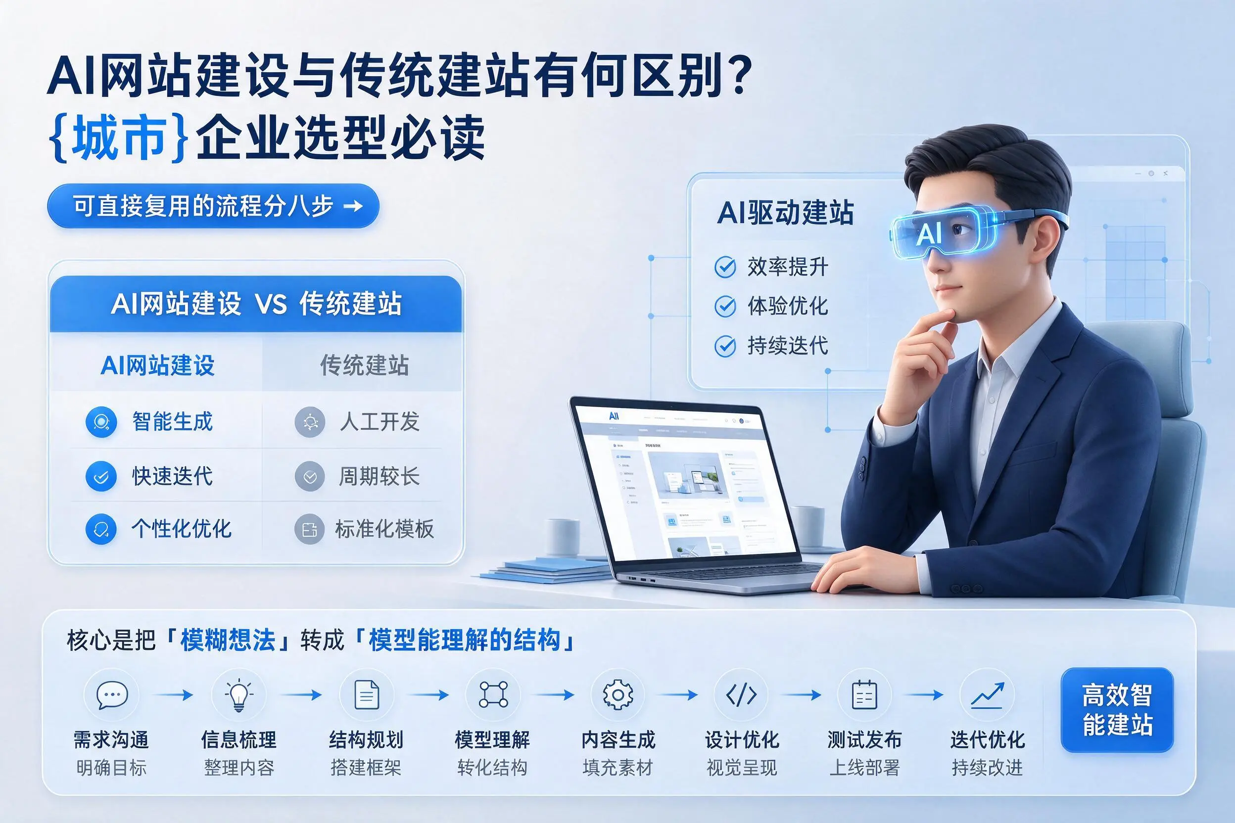 AI网站建设与传统建站有何区别？安顺企业选型必读