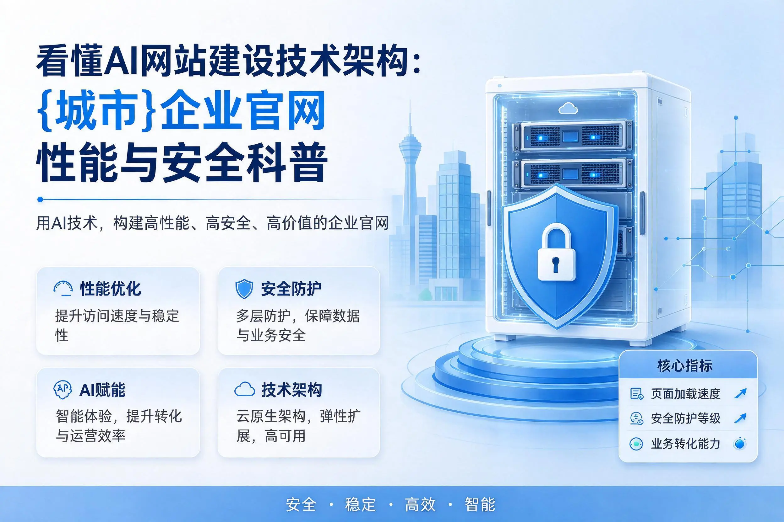 看懂AI网站建设技术架构：安顺企业官网性能与安全科普