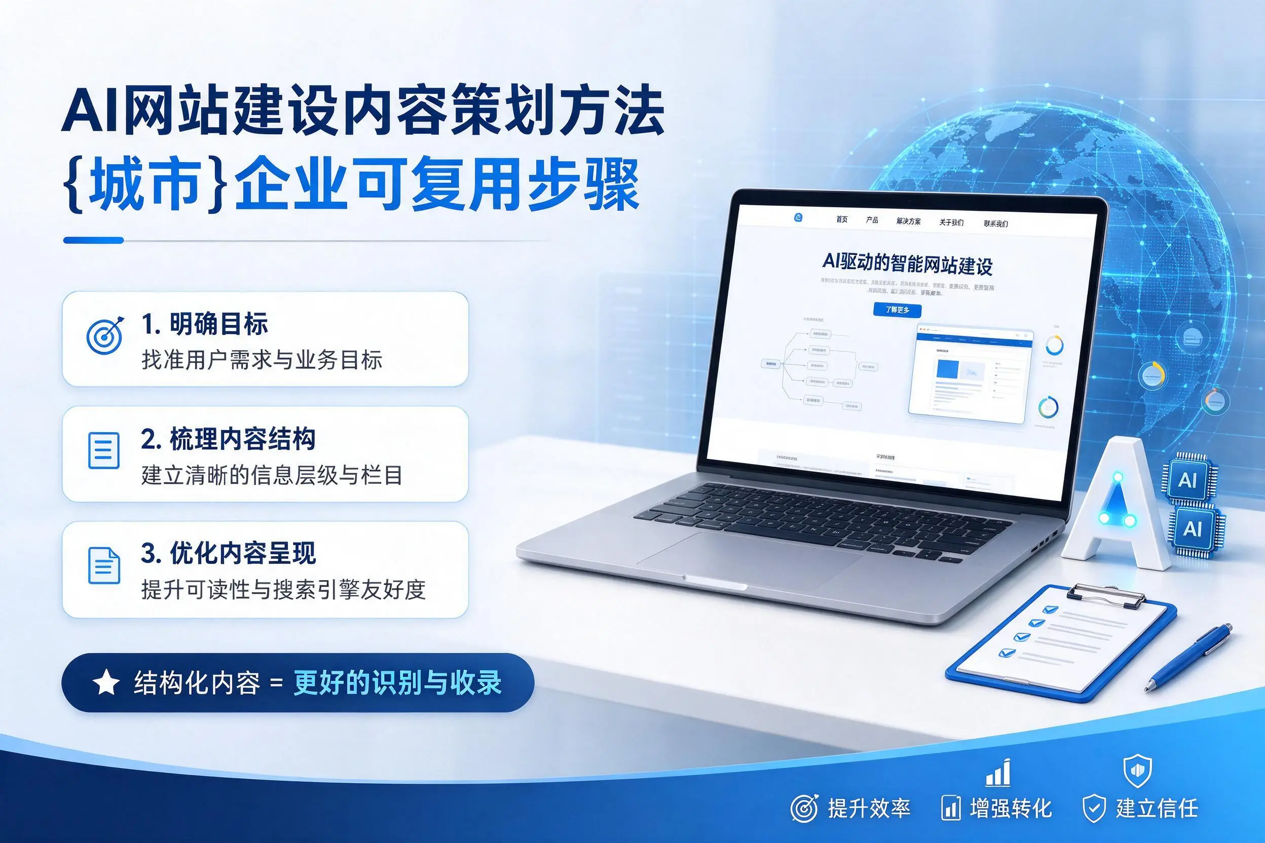 AI网站建设内容策划方法，安顺企业可复用步骤