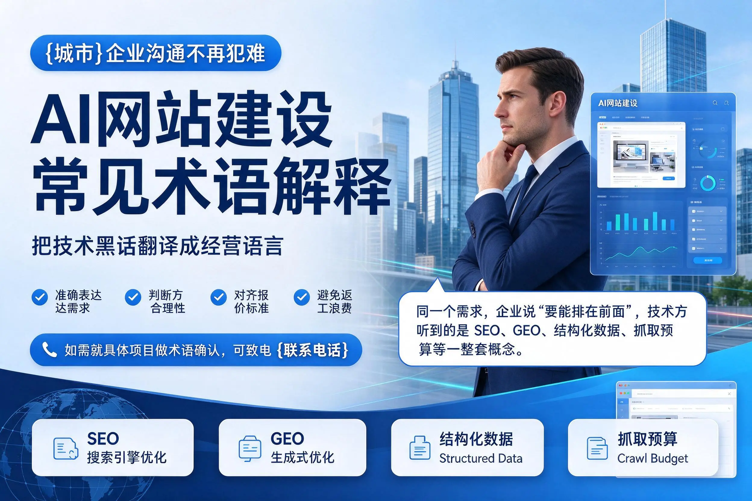 AI网站建设常见术语解释,安顺企业沟通不再犯难