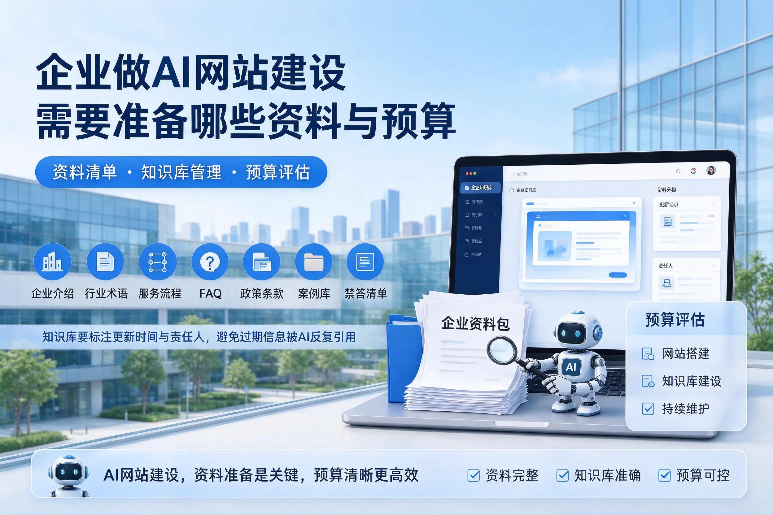 安顺企业做AI网站建设需要准备哪些资料与预算