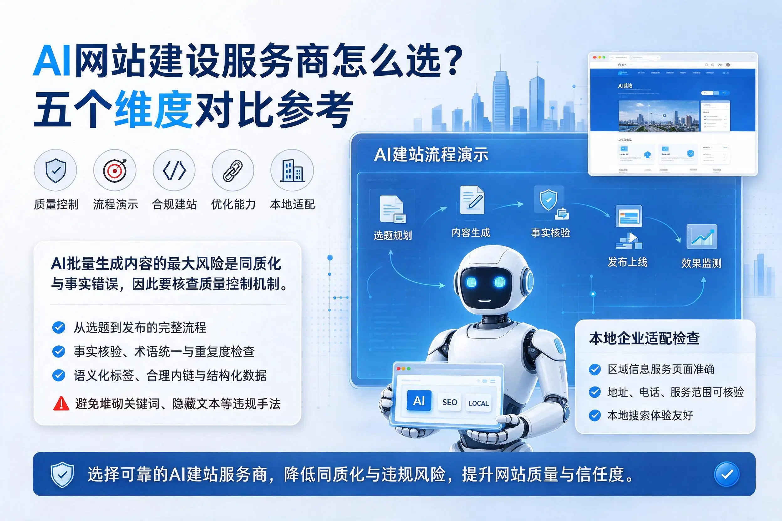 安顺AI网站建设服务商怎么选?五个维度对比参考